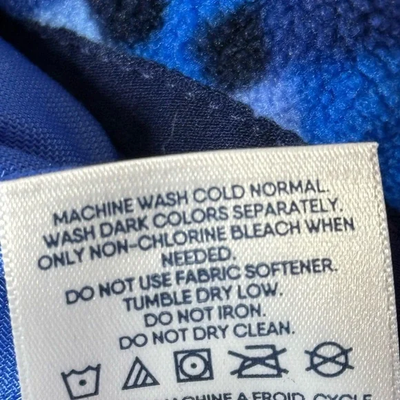 Lands End Women's 3/4 Snap-up Pullover Fleece Blue Size XL - Picture 7 of 9